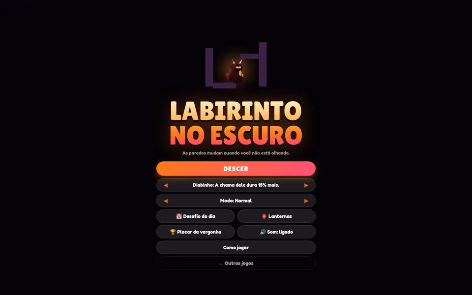 Menu do jogo
