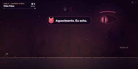 O narrador debochando